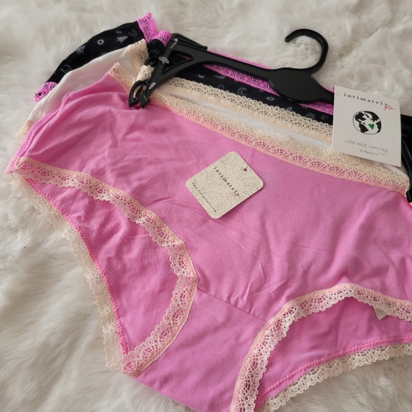 🌺FREE PEOPLE BRAND NEW 3-PACK LOW-RISE HIPSTER SIZE L - Picture 10 of 15